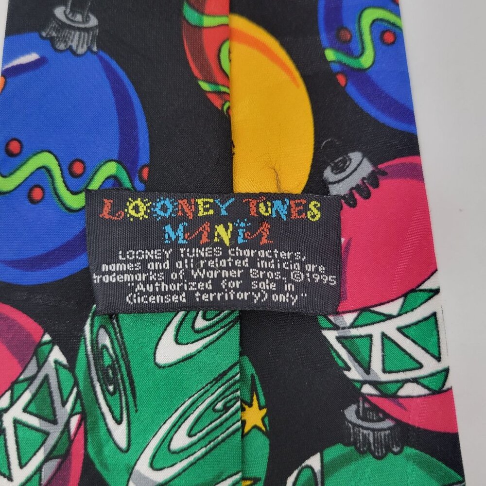 Vintage Funny Looney Tunes Christmas‎ Holiday Cartoon Tie - Picture 4 of 5
